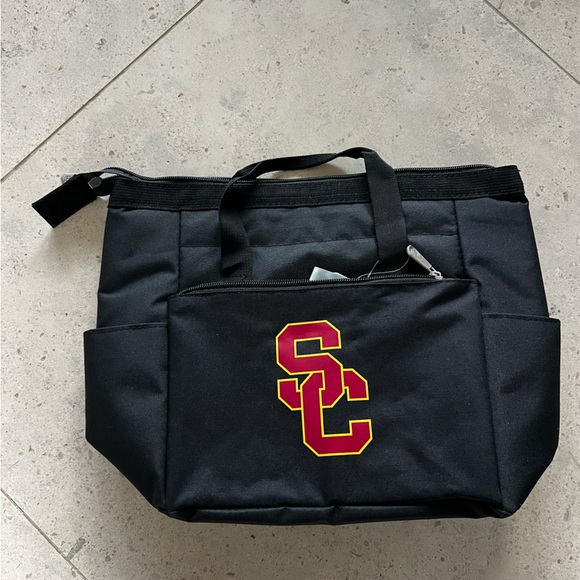 NWT Black Expandable USC Lunch Tote Cooler - Picture 1 of 12